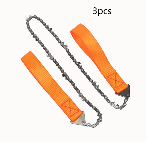 24 inch portable hand chain saw outdoor survival hand saw