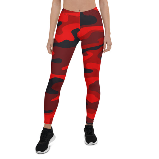 Red Camo Leggings