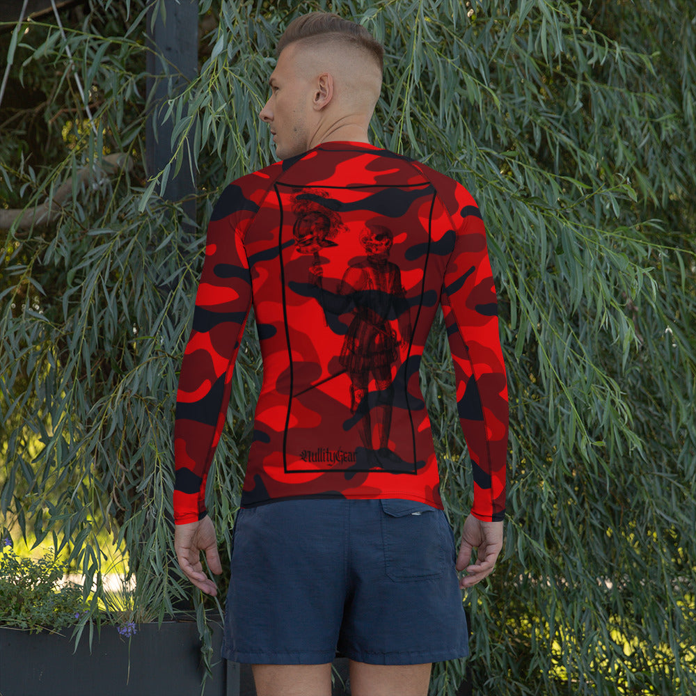 Red Camouflage Compression Shirt