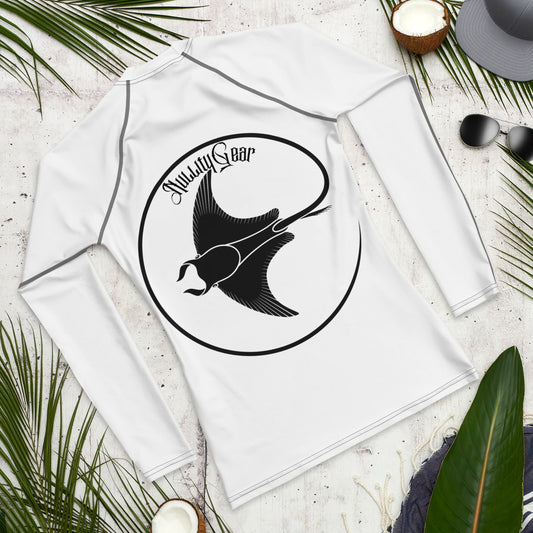 Manta Ray White Rash Guard