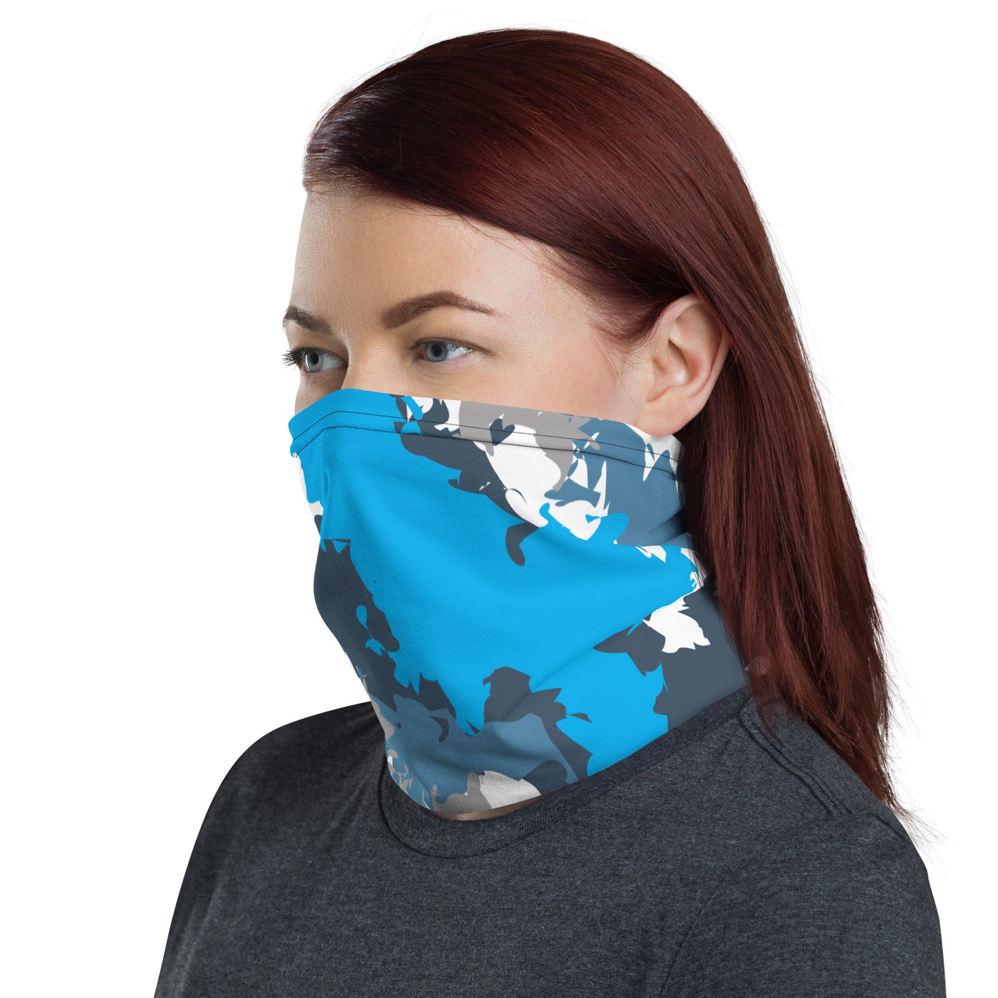 Blue Camo Neck Gaiter