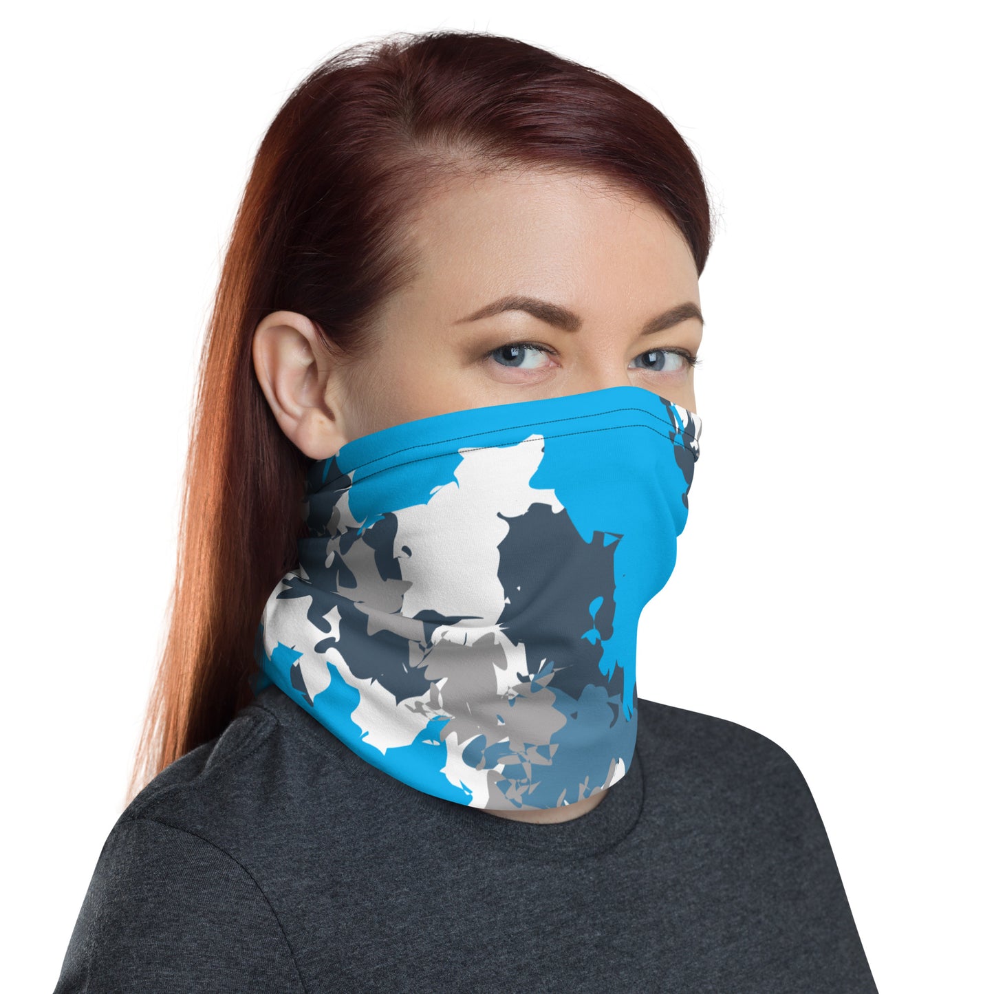 Blue Camo Neck Gaiter