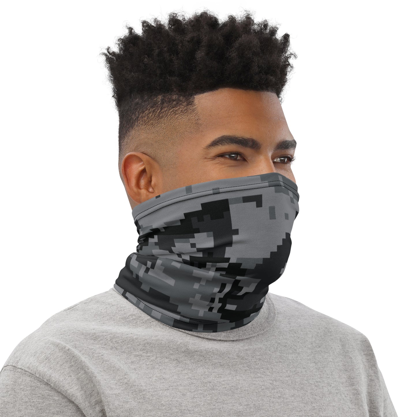 Grey Camo Neck Gaiter