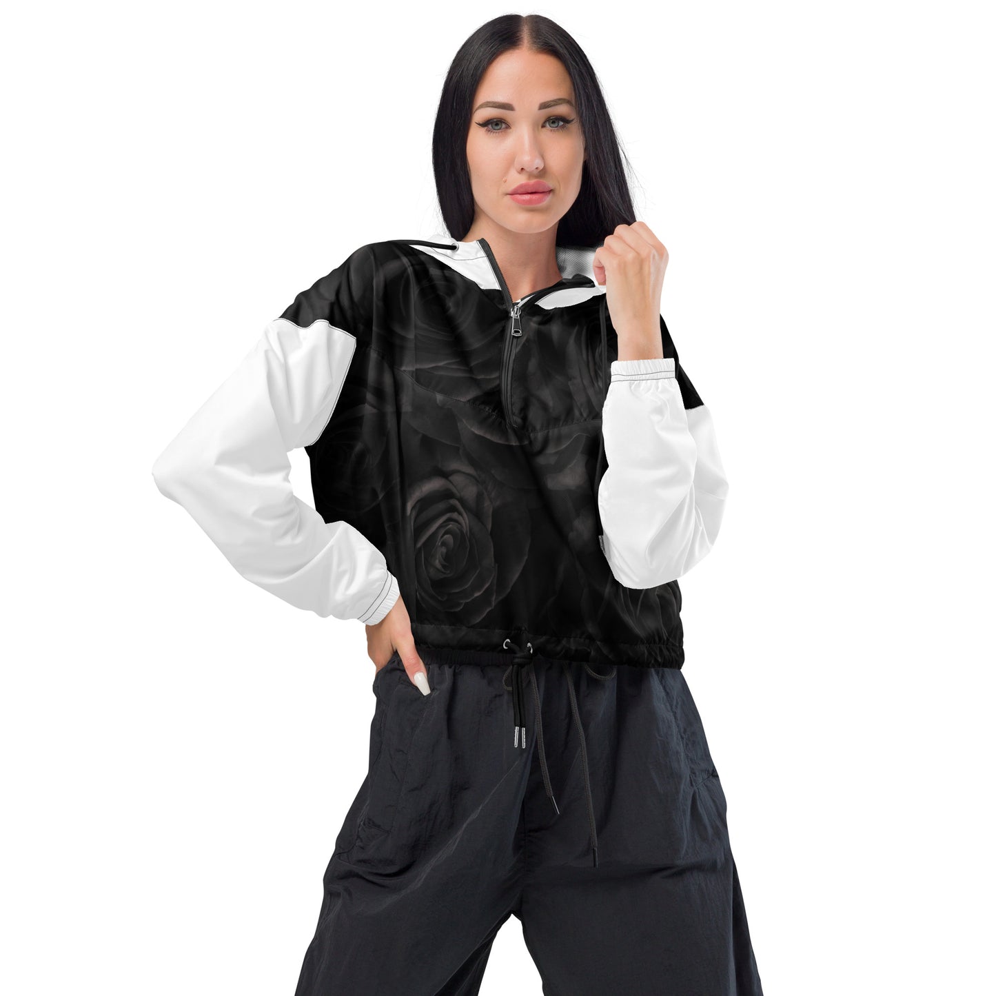 Black Rose women’s cropped windbreaker