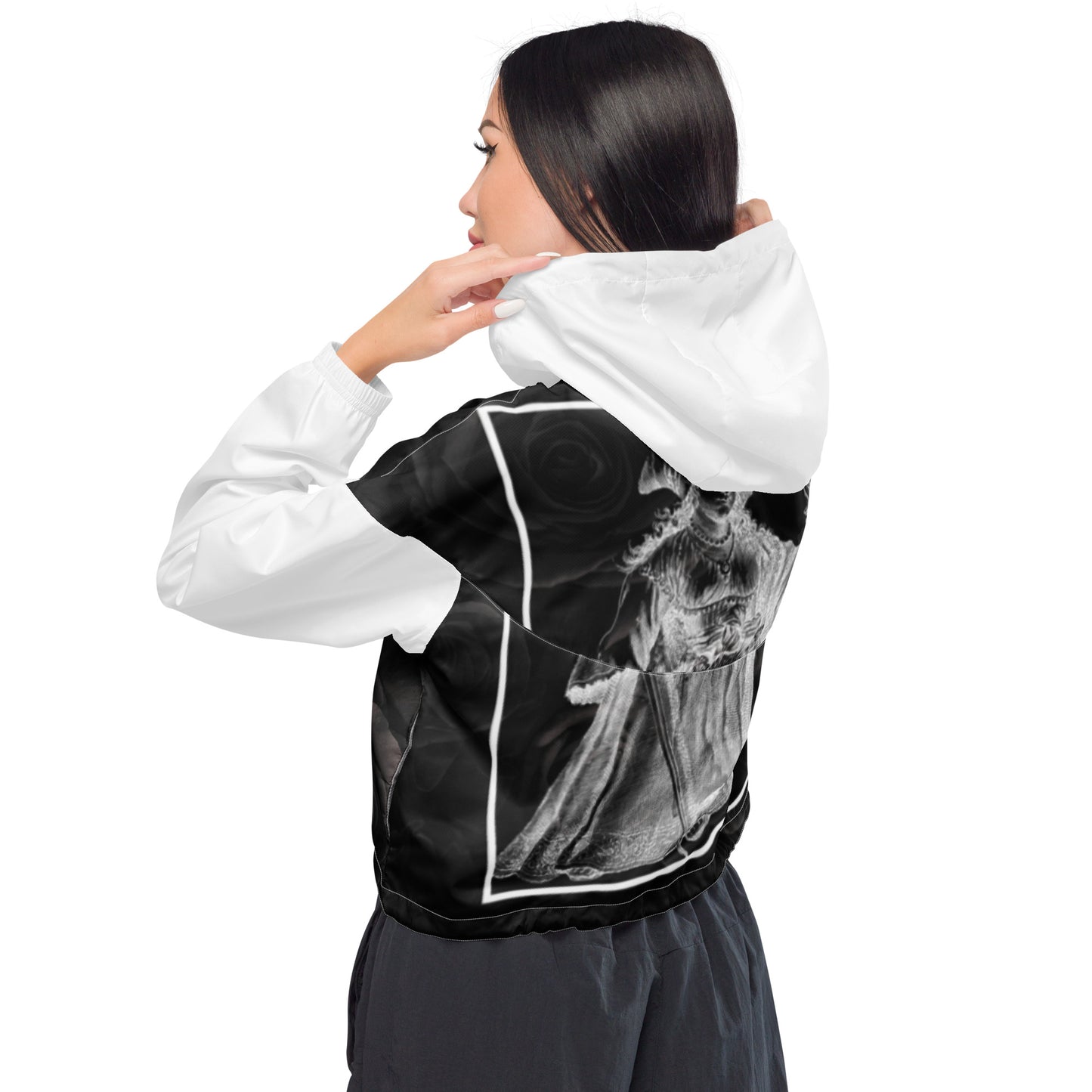 Black Rose women’s cropped windbreaker